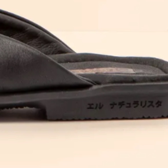 🆕 El Naturalista WAX NAPPA BLACK / MAKISU SANDALS Size - Picture 6 of 12